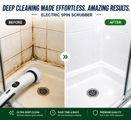 AuraMagnus™ PowerSpin Pro 9-in-1 Electric Scrubber