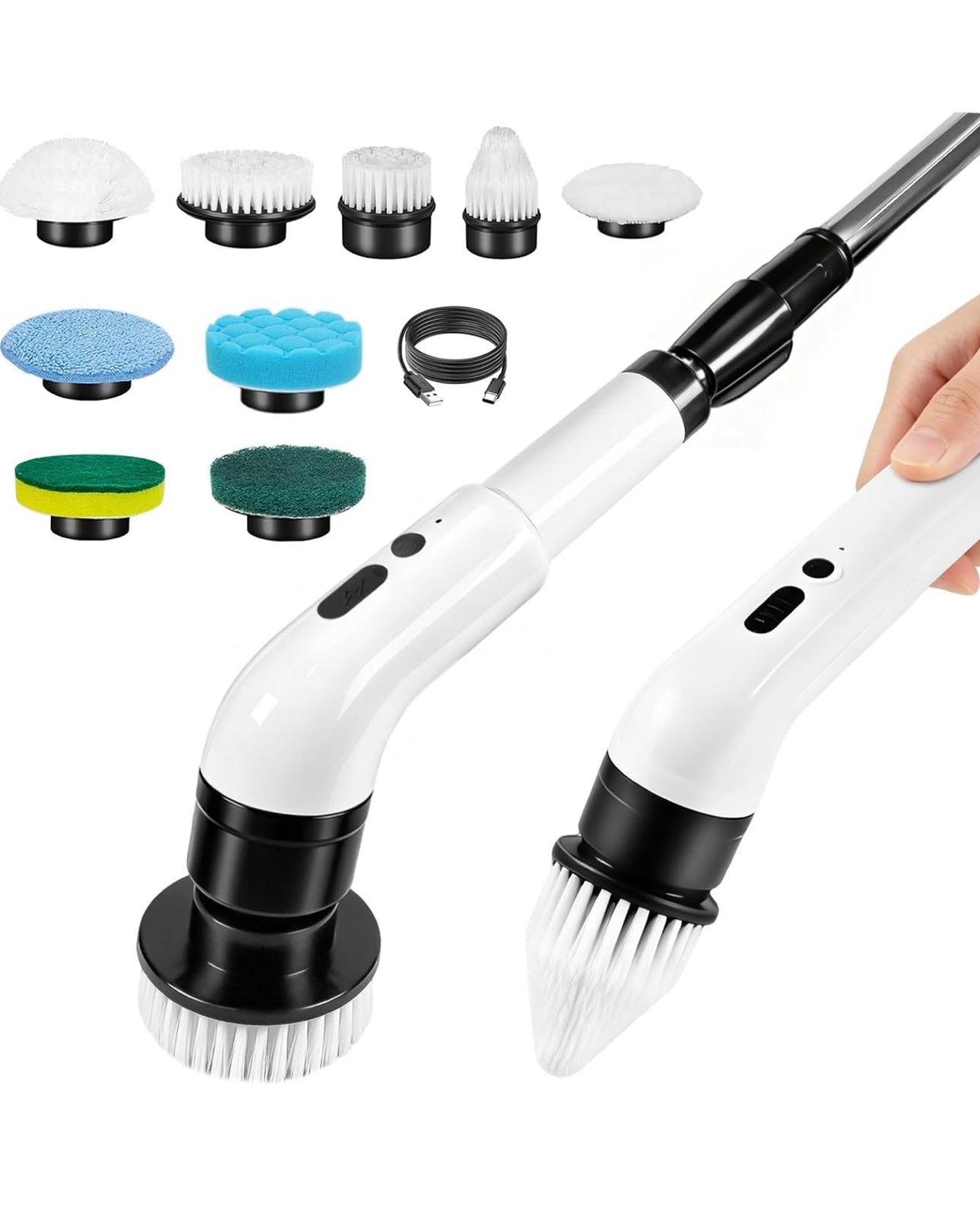 AuraMagnus™ PowerSpin Pro 9-in-1 Electric Scrubber