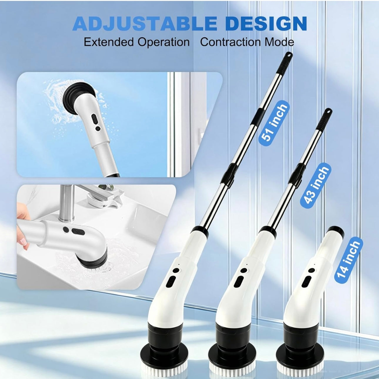 AuraMagnus™ PowerSpin Pro 9-in-1 Electric Scrubber