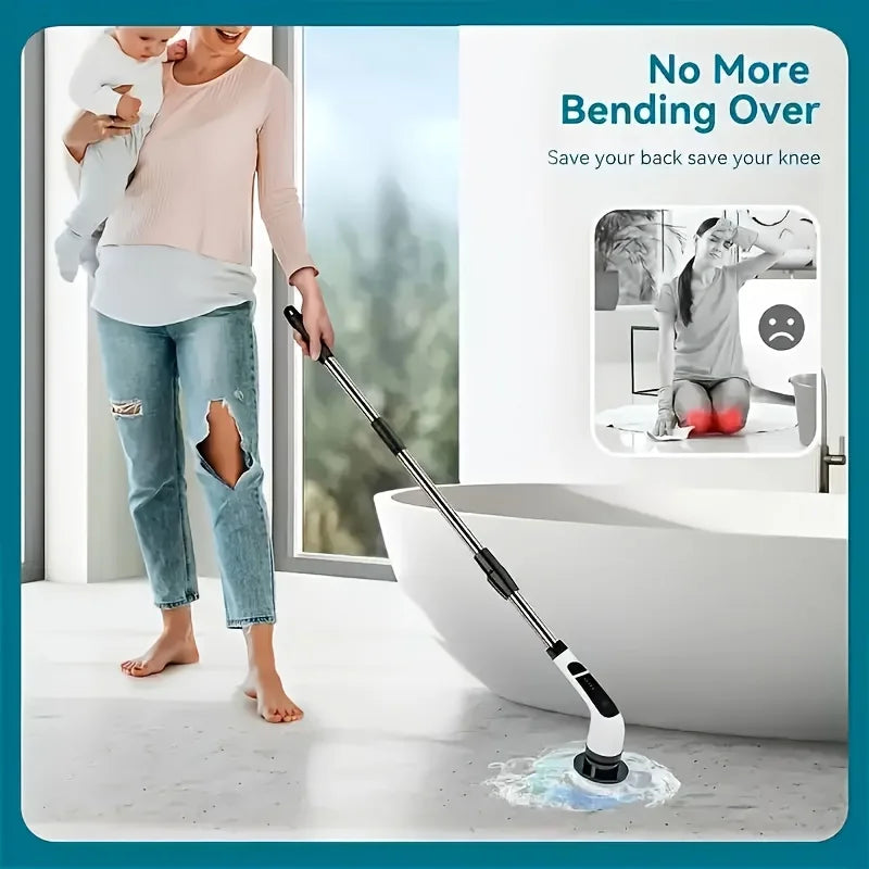 AuraMagnus™ PowerSpin Pro 9-in-1 Electric Scrubber